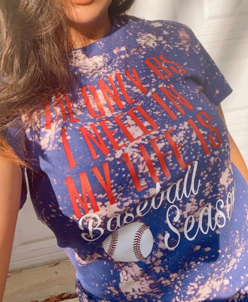 The Only BS I Need is Baseball Season Graphic Tee