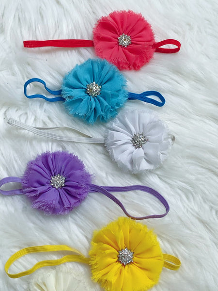 Fringe Flower Headband Set - Nico Bella Boutique 