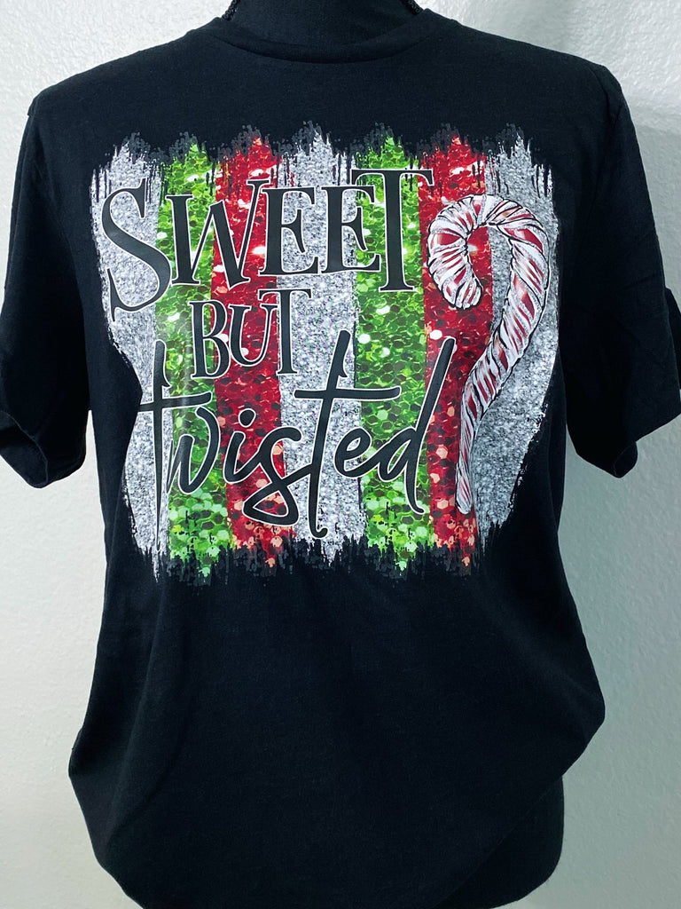 Sweet but Twisted Christmas Graphic Tee - Nico Bella Boutique 
