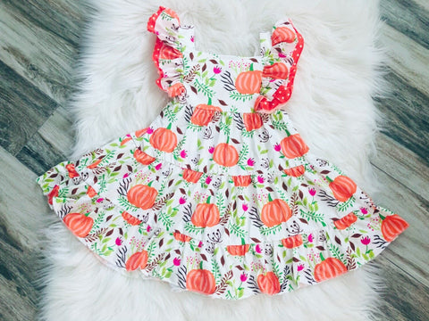 Pumpkin Ultimate Twirl Dress - Nico Bella Boutique 