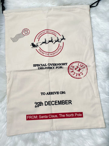 Personalized Sleigh Santa Sack - Nico Bella Boutique 