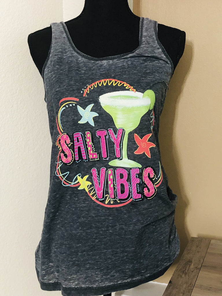 Salty Vibes Graphic Tank - Nico Bella Boutique 