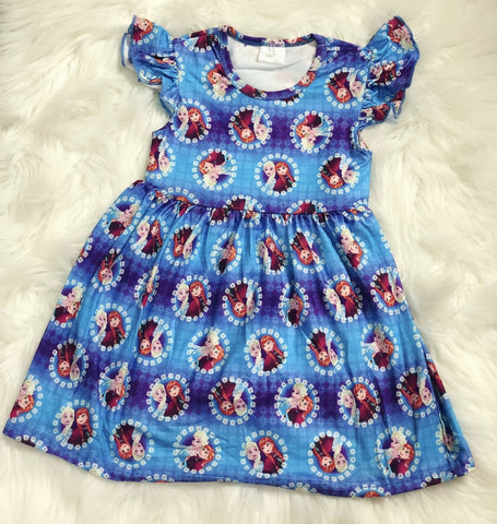 Frozen Girls Pearl Dress - Nico Bella Boutique 