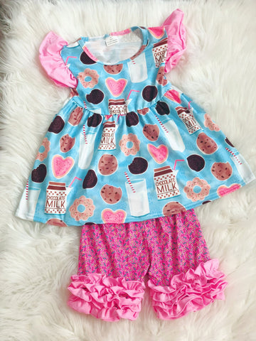 Cookies & Milk Sprinkle Short Set - Nico Bella Boutique 