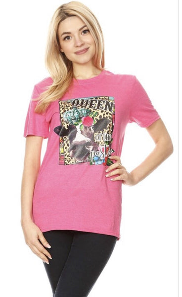 Queen of The Pasture Graphic Tee - Nico Bella Boutique 