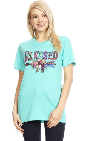 Blessed Graphic Tee - Nico Bella Boutique 