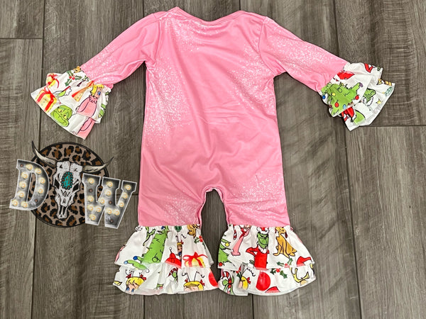 The Grinch Baby Girl Romper