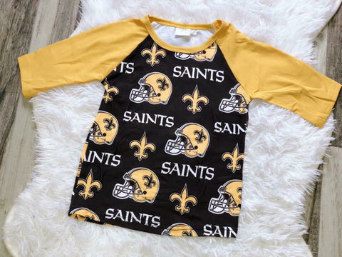 Saints Unisex Raglan - Nico Bella Boutique 