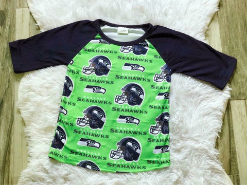 Seahawks Unisex Raglan - Nico Bella Boutique 