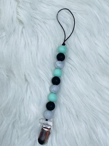 Silicone Beaded Pacifier Clip - Nico Bella Boutique 