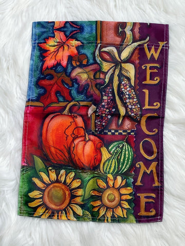 Welcome Fall Garden Flag - Nico Bella Boutique 