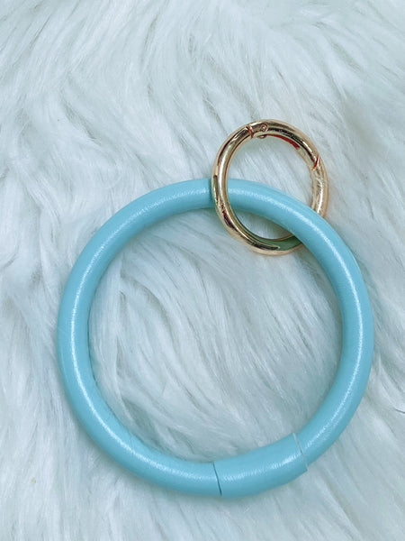 Aqua Wristlet Bangle Keychain - Nico Bella Boutique 