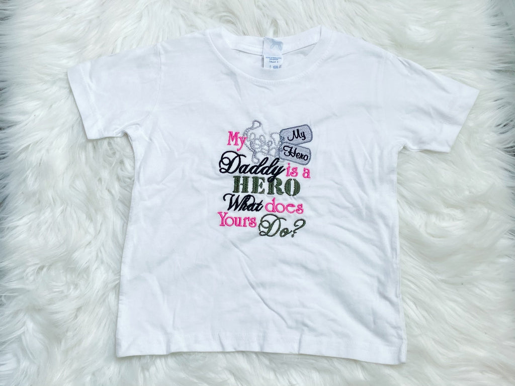 My Daddy is My Hero Shirt - Nico Bella Boutique 