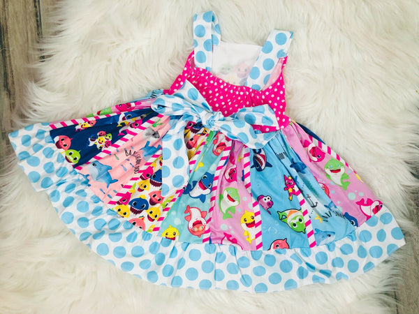 Ultimate Baby Shark Twirl Dress - Nico Bella Boutique 