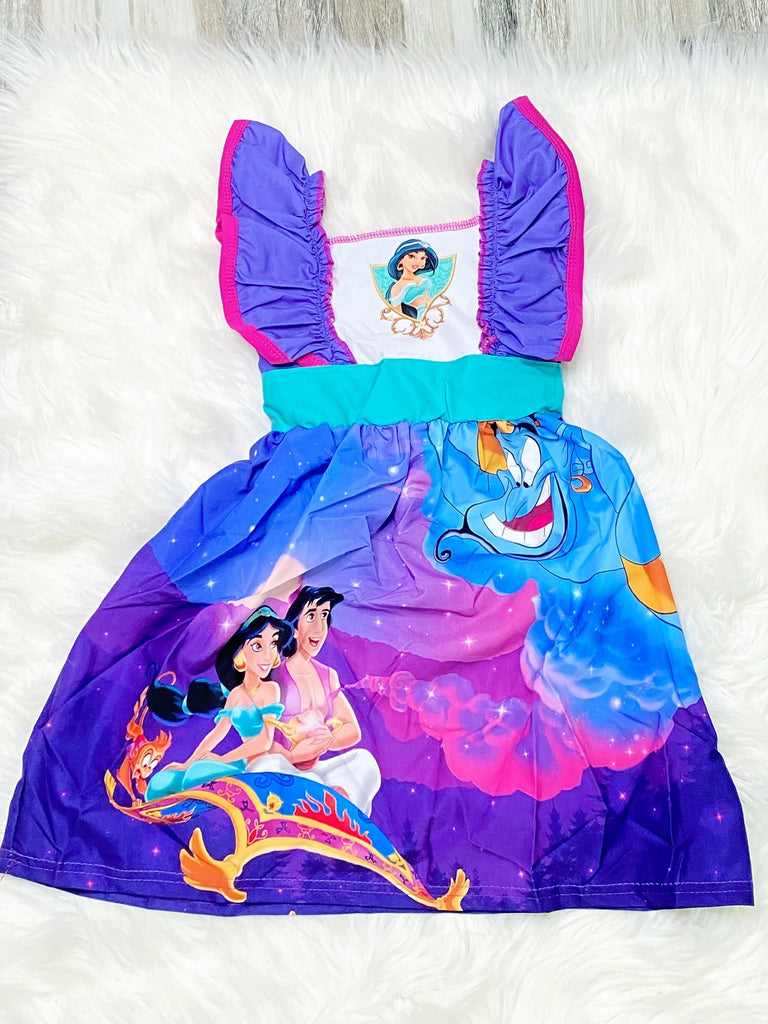 Princess Jasmine Panel Dress - Nico Bella Boutique 