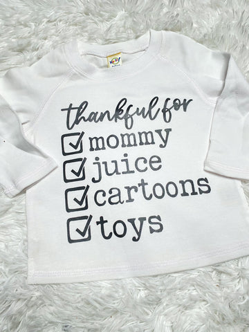 Thankful Toddler Long Sleeve Shirt