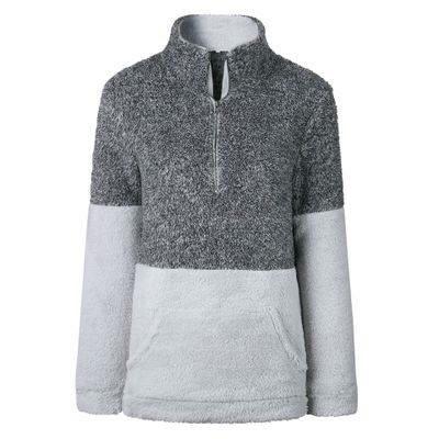 Women’s Dark Grey Color Block Sherpas - Nico Bella Boutique 