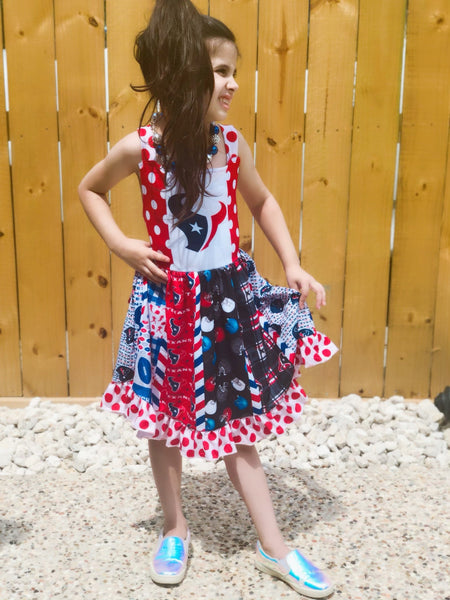 Ultimate Houston Texans Twirl Dress - Nico Bella Boutique 