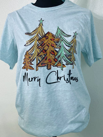 Merry Christmas Graphic Tee - Nico Bella Boutique 