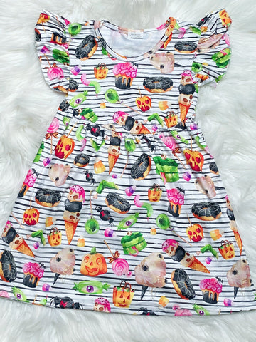 Spooky Halloween Treats Pearl Dress - Nico Bella Boutique 