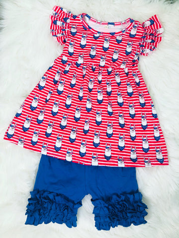 Llama American Short Set - Nico Bella Boutique 