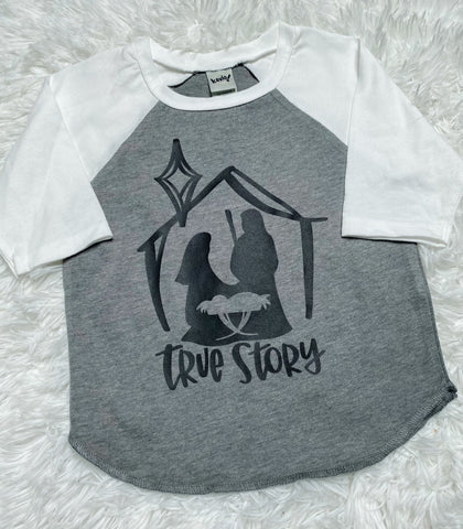 True Story Nativity Raglan