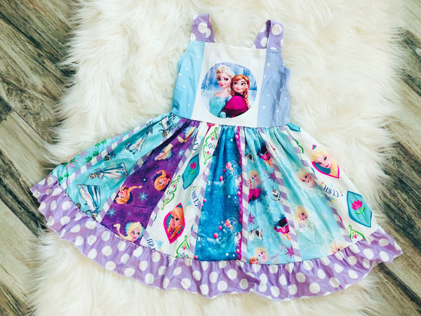 Ultimate Frozen Princess Twirl Dress - Nico Bella Boutique 