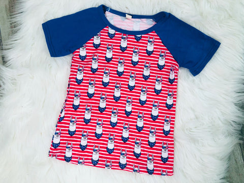 Llama American Raglan Tee - Nico Bella Boutique 