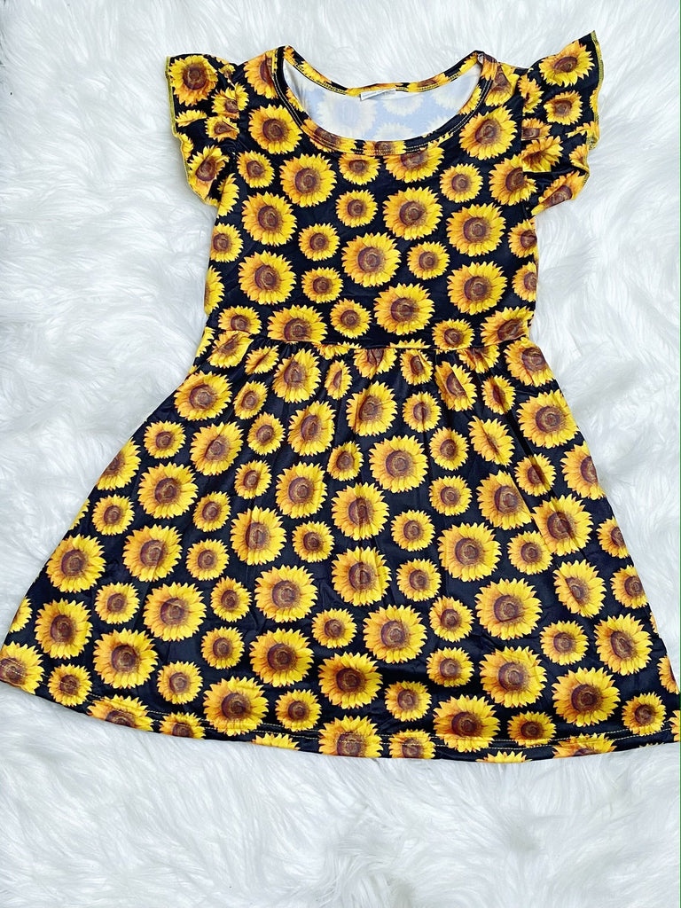Sunflower Pearl Dress - Nico Bella Boutique 