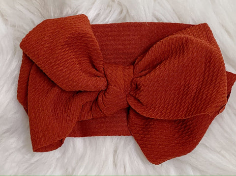 Cinnamon Head Wrap Bow Headband - Nico Bella Boutique 