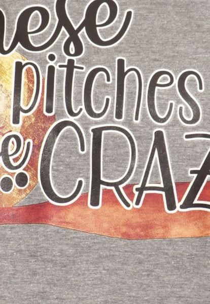 These Pitches Be Crazy Baseball Graphic Tee - Nico Bella Boutique 