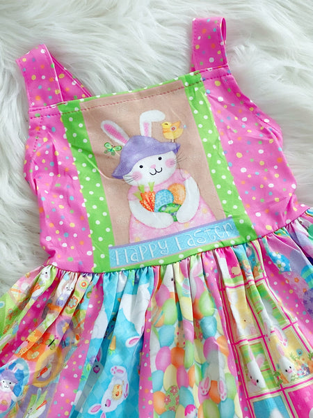 Ultimate Happy Easter Bunny Twirl Dress - Nico Bella Boutique 