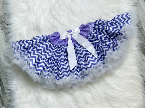 Purple Chevron Pettiskirt - Nico Bella Boutique 