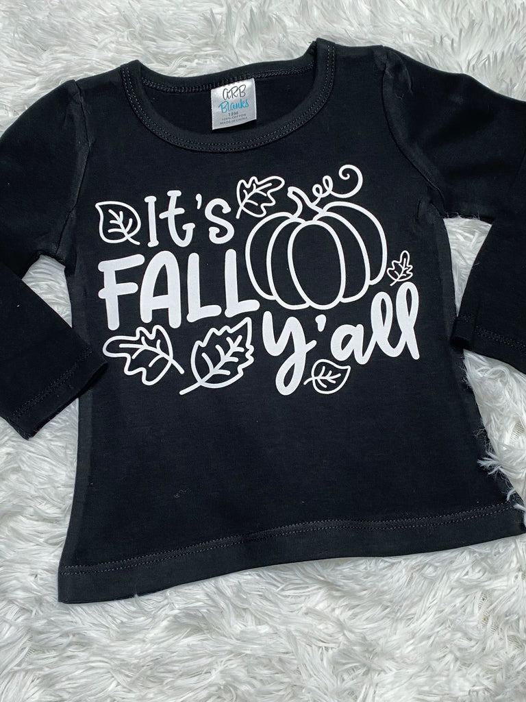 It's Fall Y'all Girls Long Sleeve Shirt