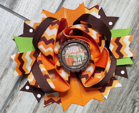 Cutest Pumpkin in the Patch Hair Bow - Nico Bella Boutique 