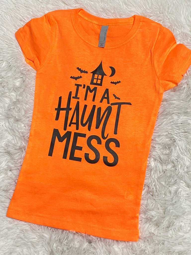I'm a Haunt Mess Girl's Halloween Shirt