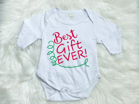 Best Gift Ever Onesie - Nico Bella Boutique 