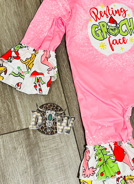 The Grinch Baby Girl Romper