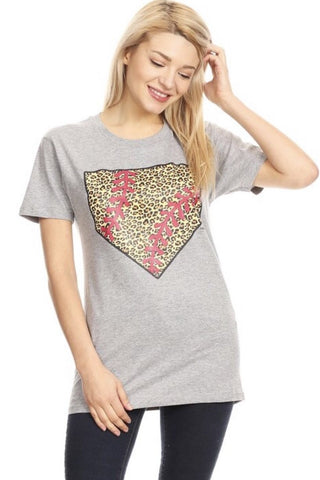 Cheetah Base Graphic Tee - Nico Bella Boutique 