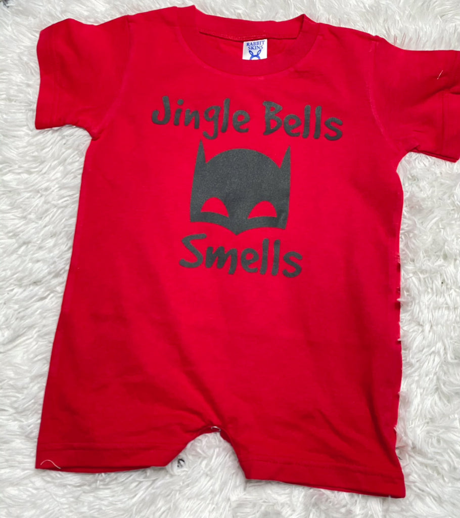 Jingle Bells Batman Smells Baby Romper