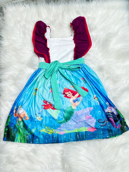 Little Mermaid Panel Dress - Nico Bella Boutique 