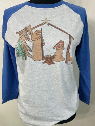 Nativity Raglan - Nico Bella Boutique 