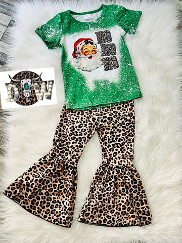 Ho Ho Ho Santa Leopard Christmas Outfit