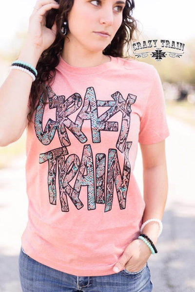 Crazy Train Punchy Python Graphic Tee - Nico Bella Boutique 