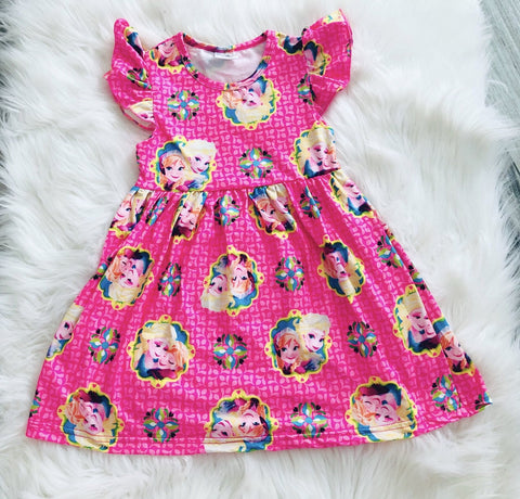 Elsa & Anna Frozen Girls Pearl Dress - Nico Bella Boutique 